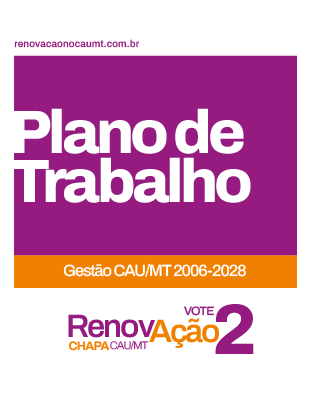 Capa do Plano de Trabalho da RenovAção Chapa 2